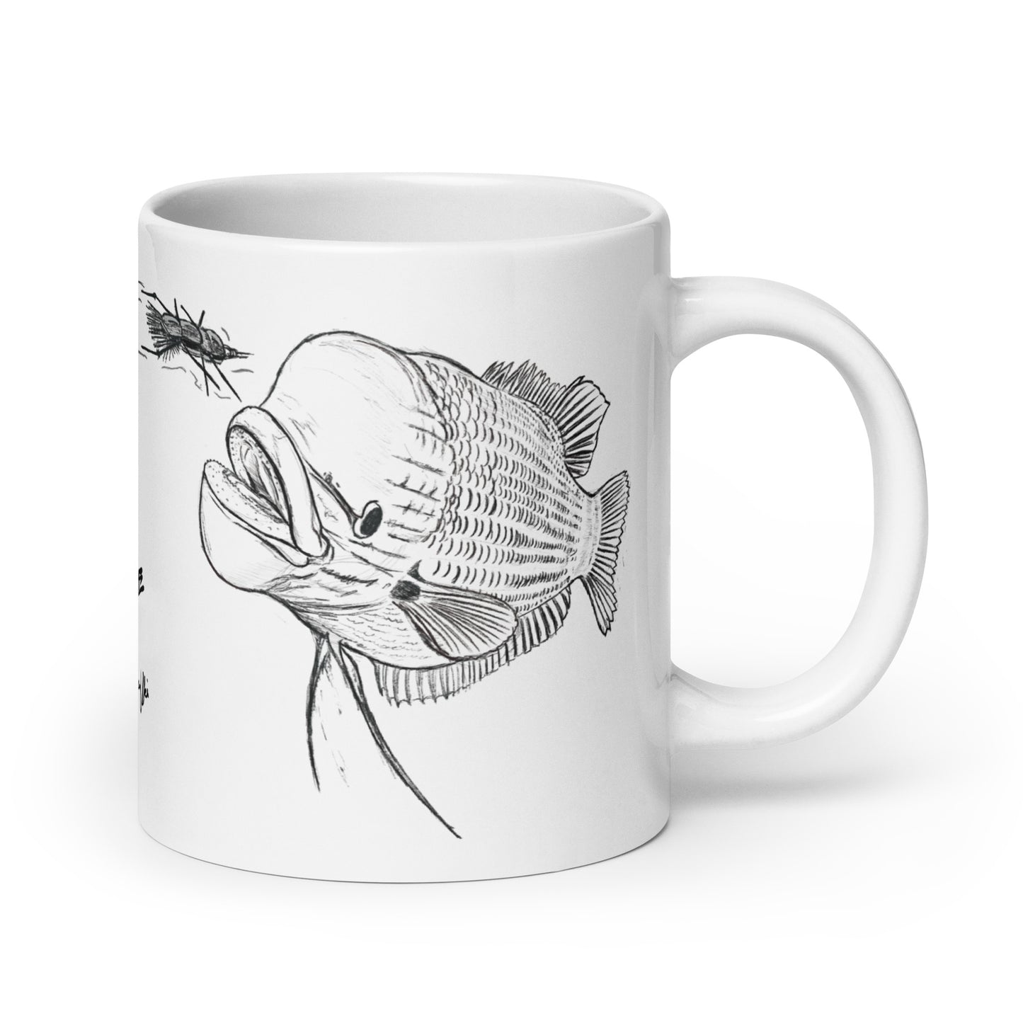 Giant Gourami sketch mug