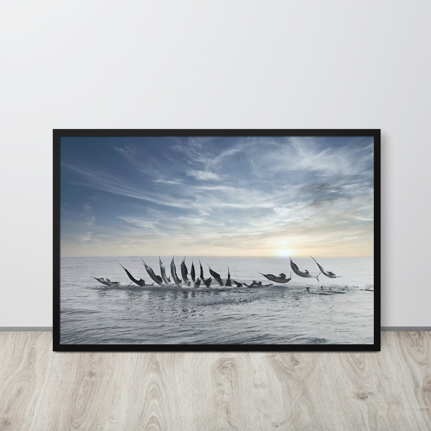 Sailfish Tailwalk Framed poster